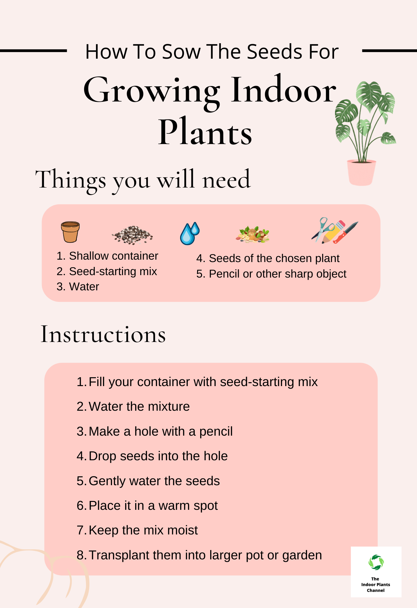 How To Sow The Seeds For Growing Indoor Plants