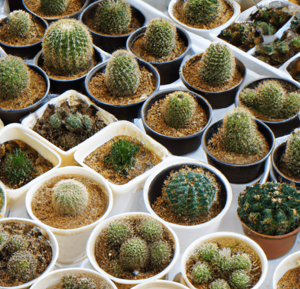 Photo of succulent and cacti pots