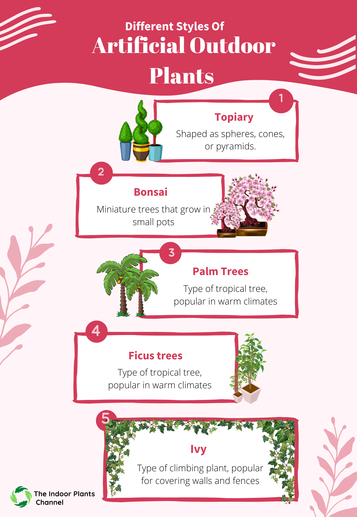 The Different Styles Of Artificial Outdoor Plants