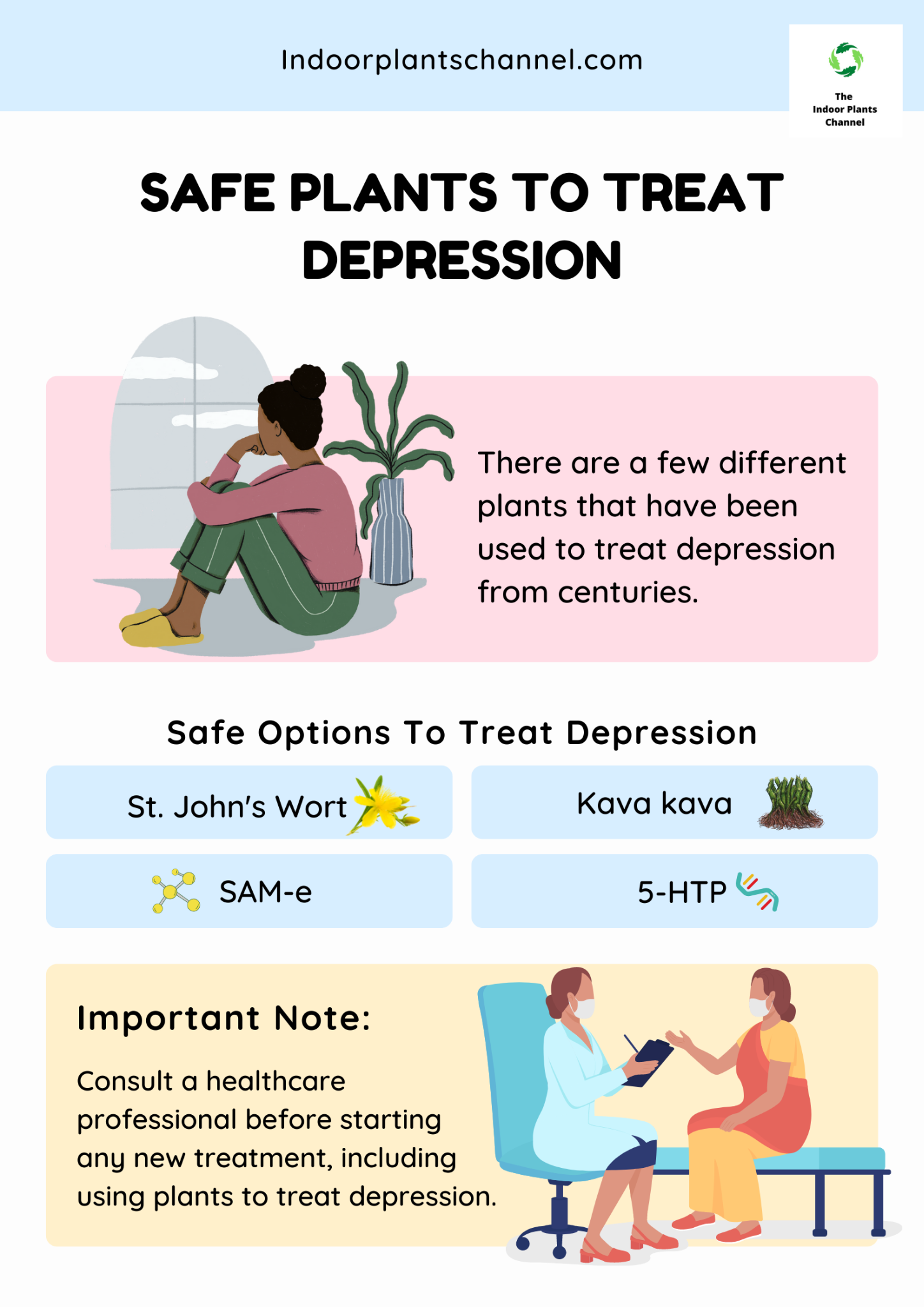 Safe plants  to treat depression