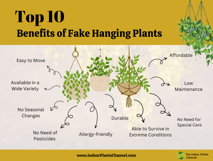 Top 10 Benefits of Using Fake Hanging Plants in Your Home